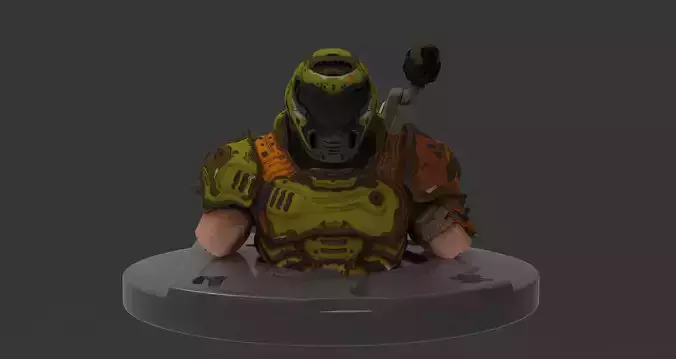 Doom Slayer 3D model