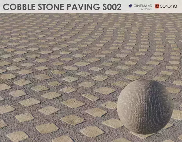 Cobblestone Pavement - S002 - 8k Seamless Texture