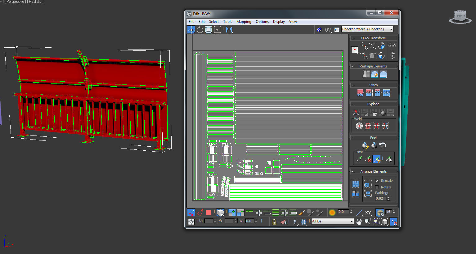 Safety Railing  Low-poly 3D model_20