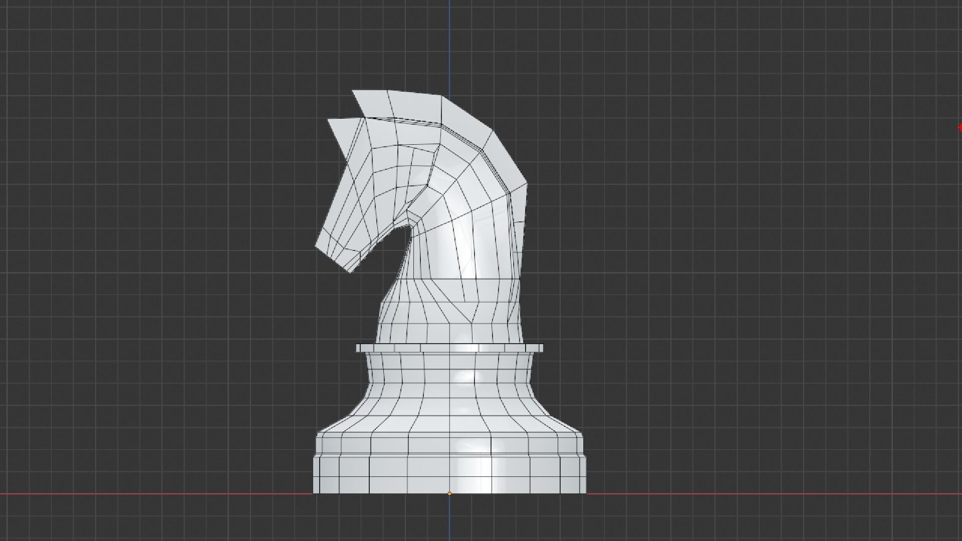 Simple Black and White Chess Pieces Set 3D Model 3D model_8