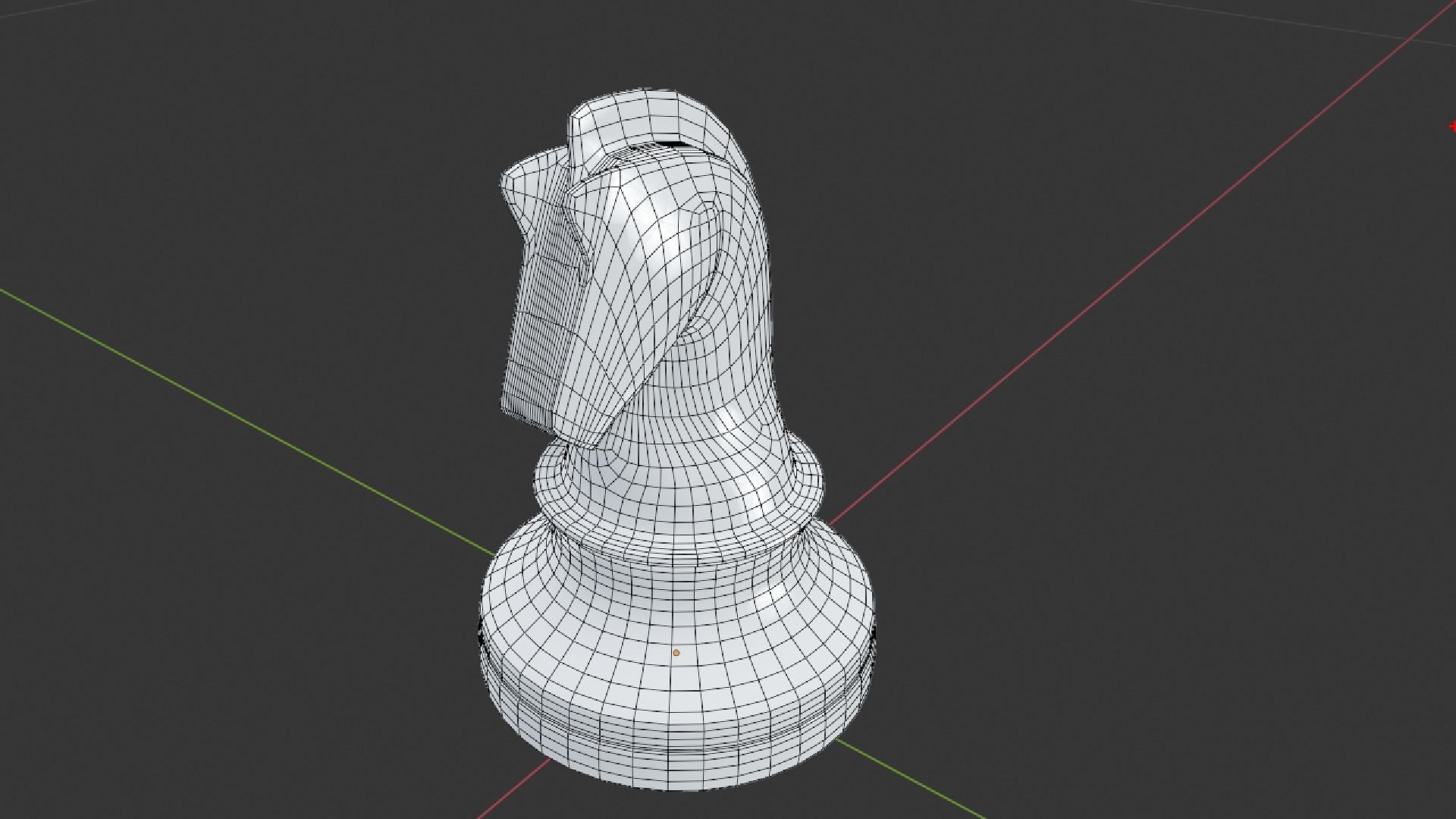 Simple Black and White Chess Pieces Set 3D Model 3D model_9