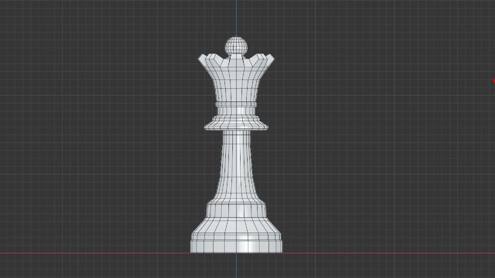 Simple Black and White Chess Pieces Set 3D Model 3D model_12