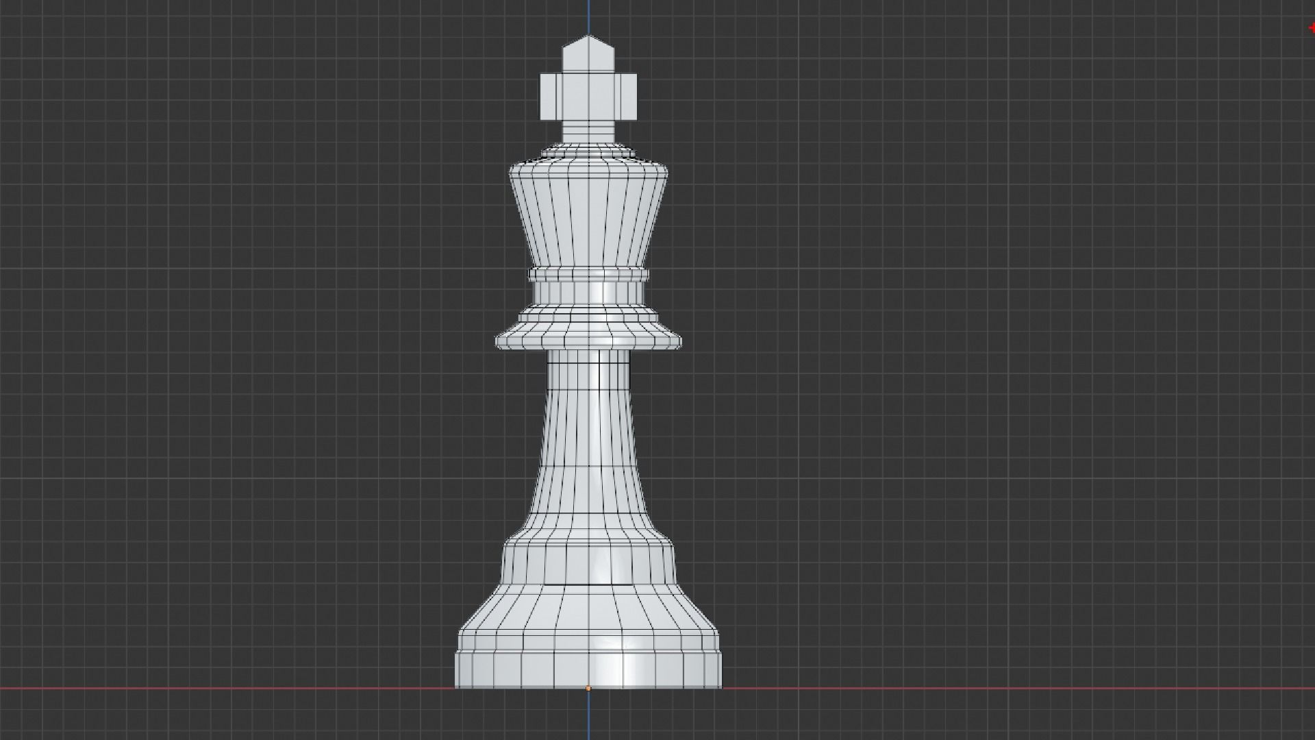 Simple Black and White Chess Pieces Set 3D Model 3D model_18