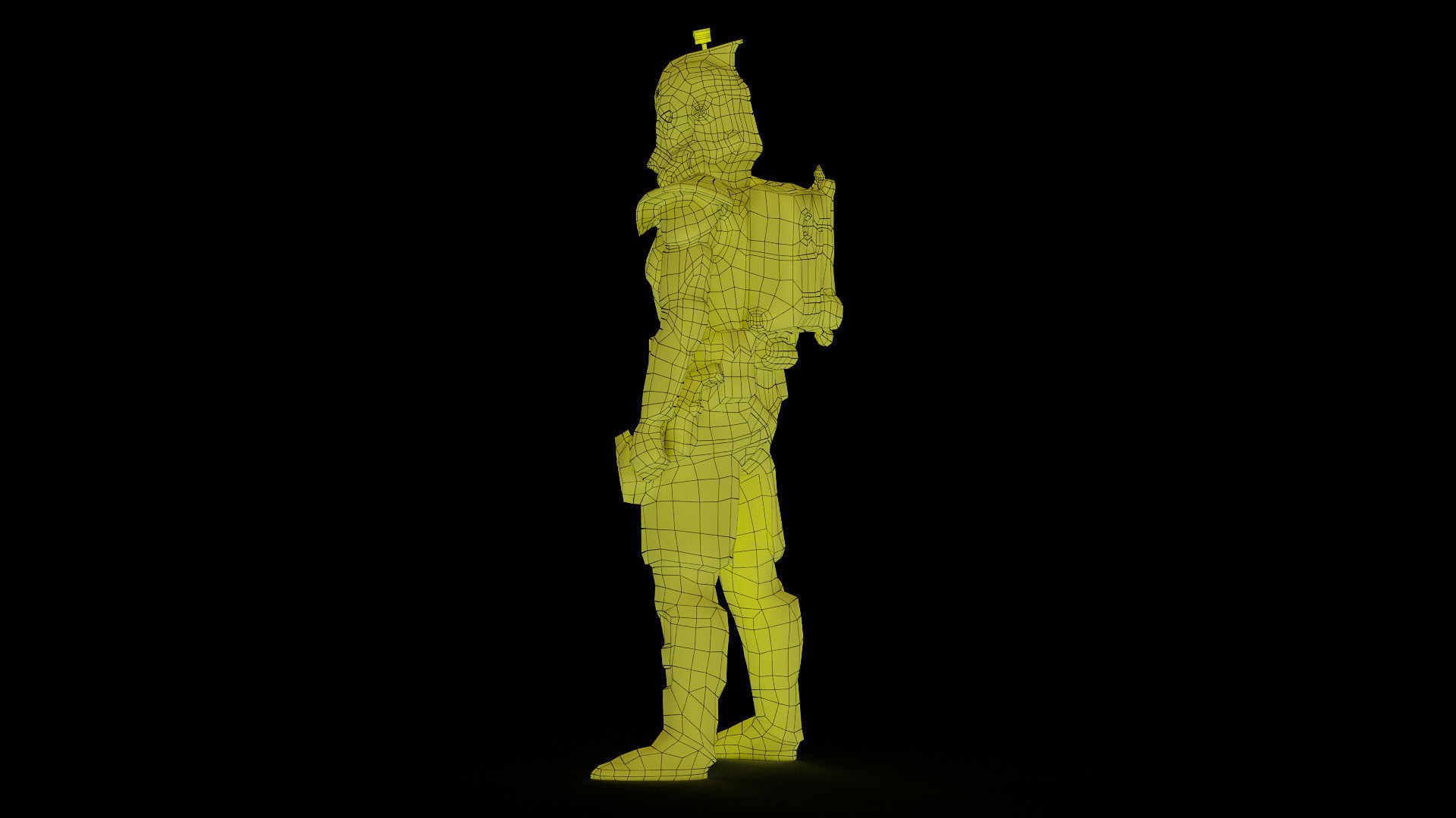 Clone Figure 3d model Scan Low-poly 3D model_40