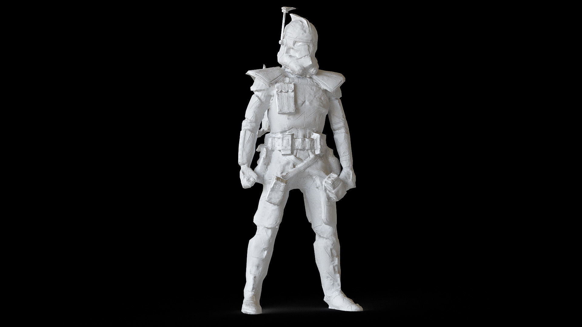 Clone Figure 3d model Scan Low-poly 3D model_1