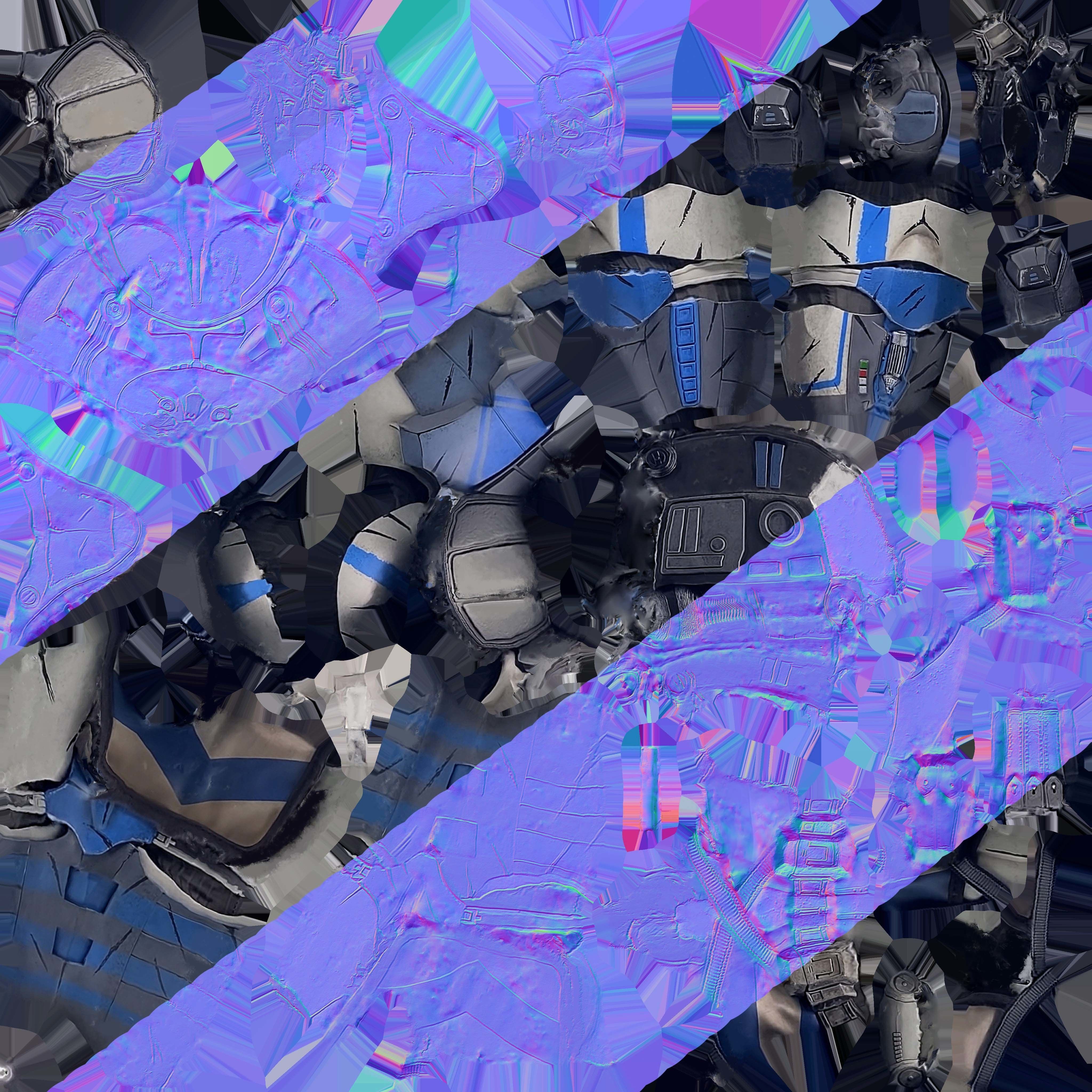 Clone Figure 3d model Scan Low-poly 3D model_4