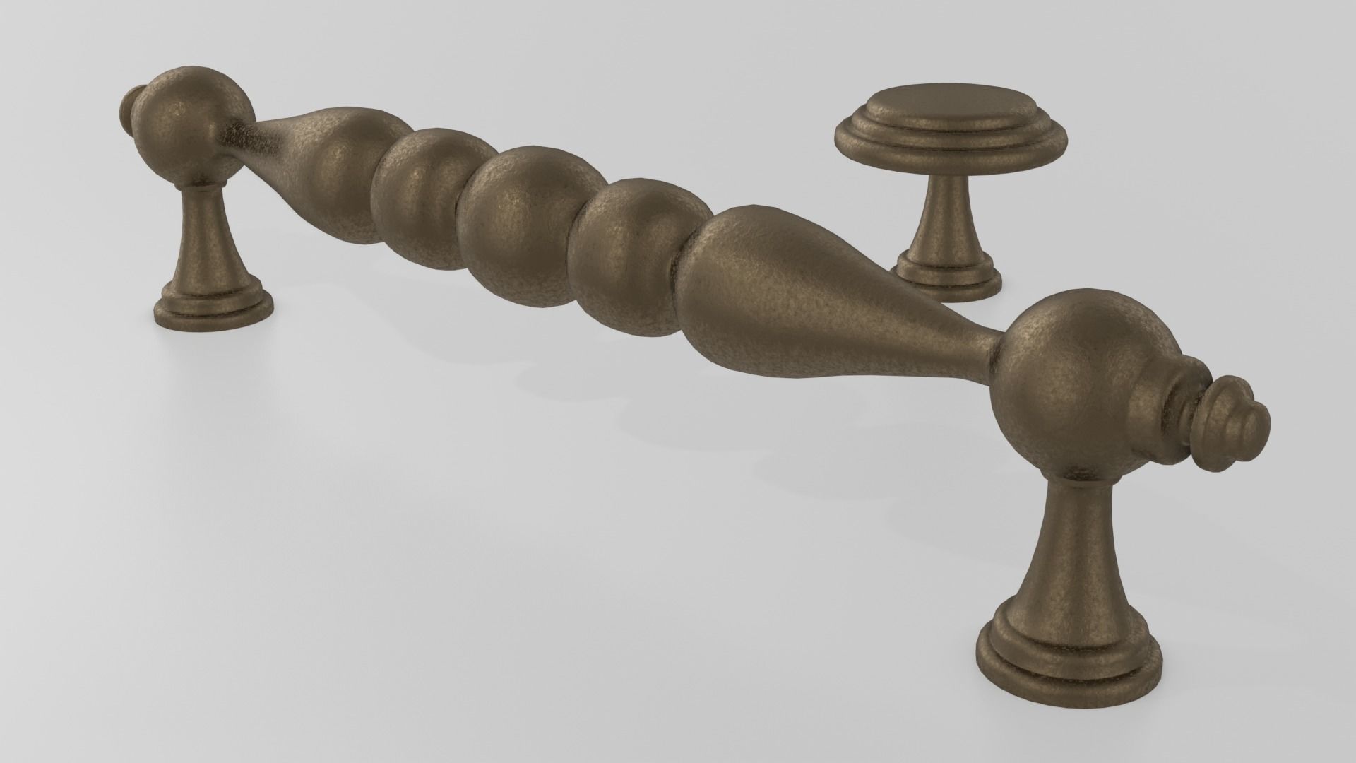 Bronze Furniture Handle 5 3D model_3
