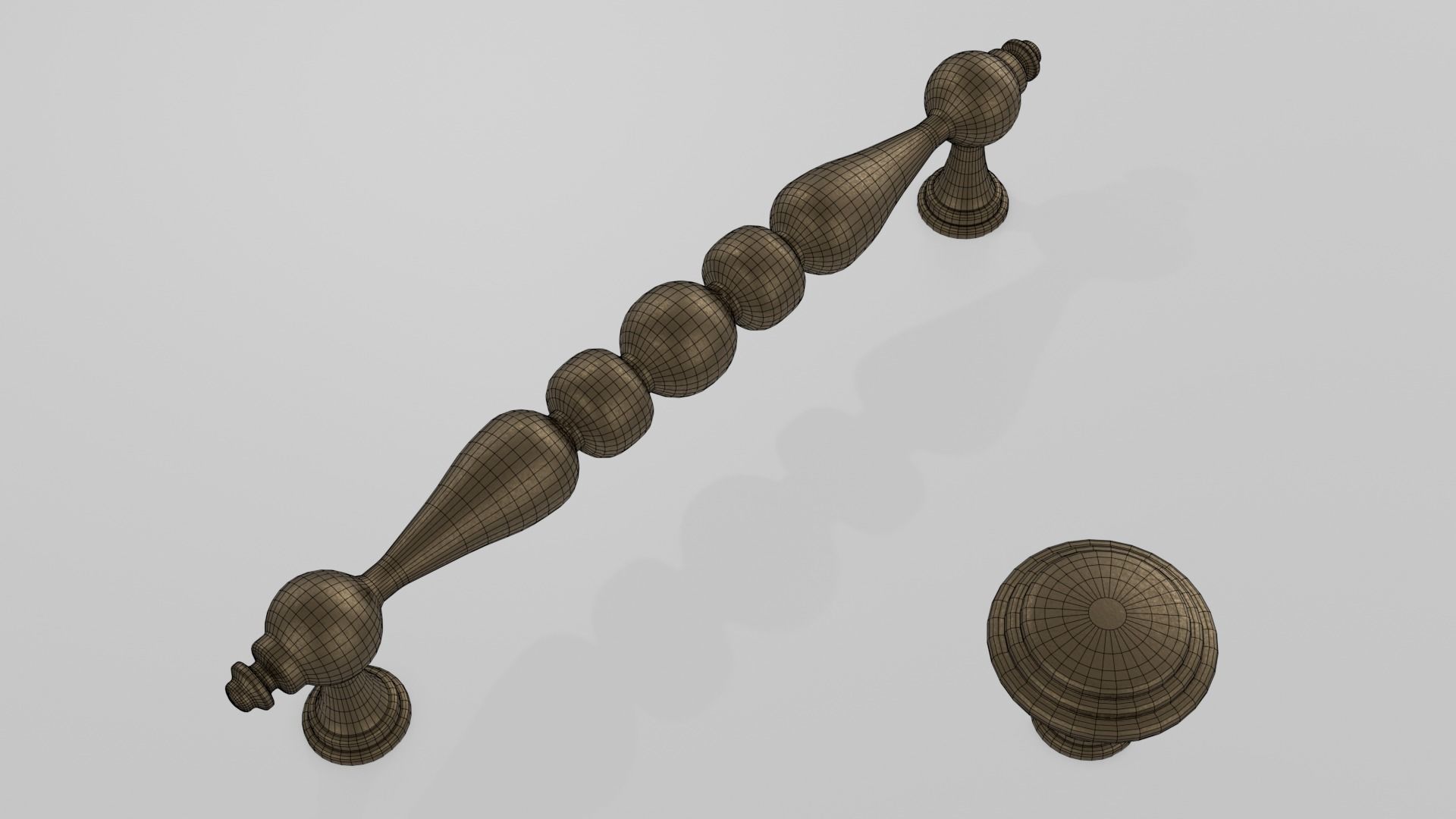 Bronze Furniture Handle 5 3D model_6