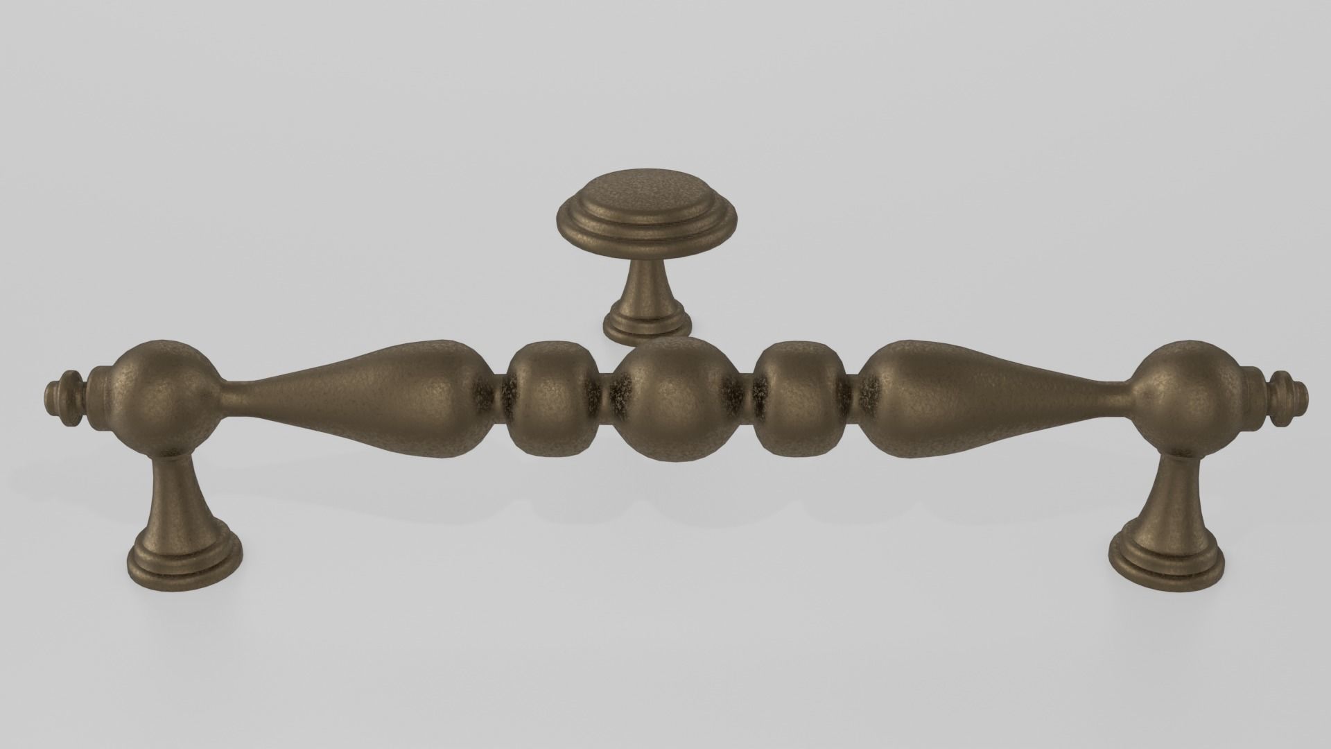 Bronze Furniture Handle 5 3D model_1
