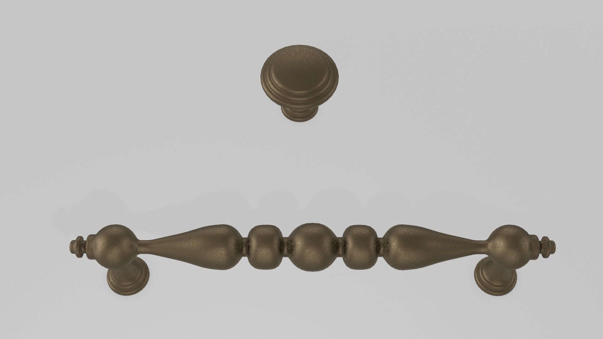 Bronze Furniture Handle 5 3D model_2