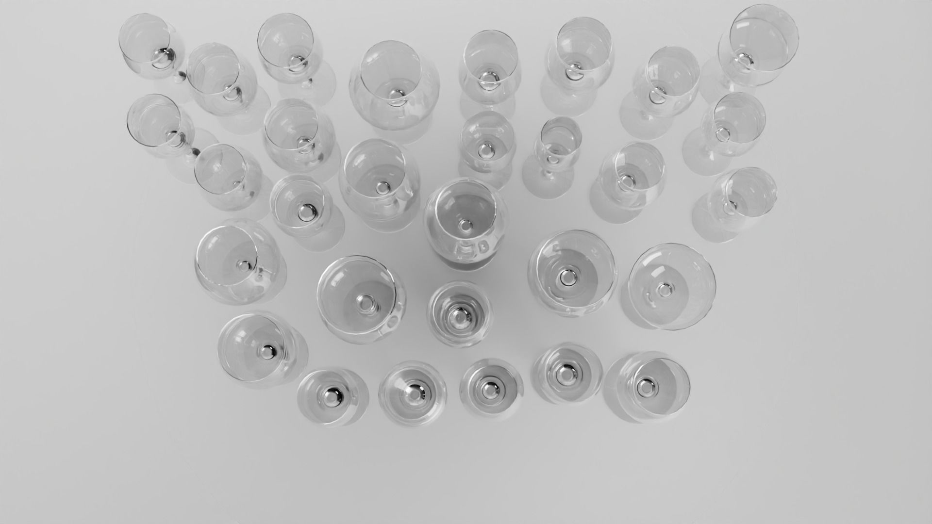 30 Wine glasses 3D Model Collection_3