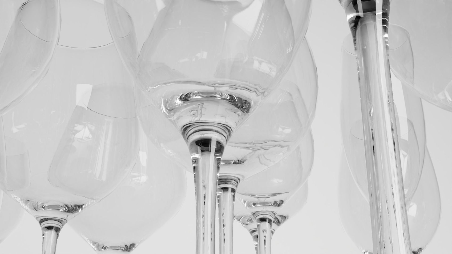 30 Wine glasses 3D Model Collection_4