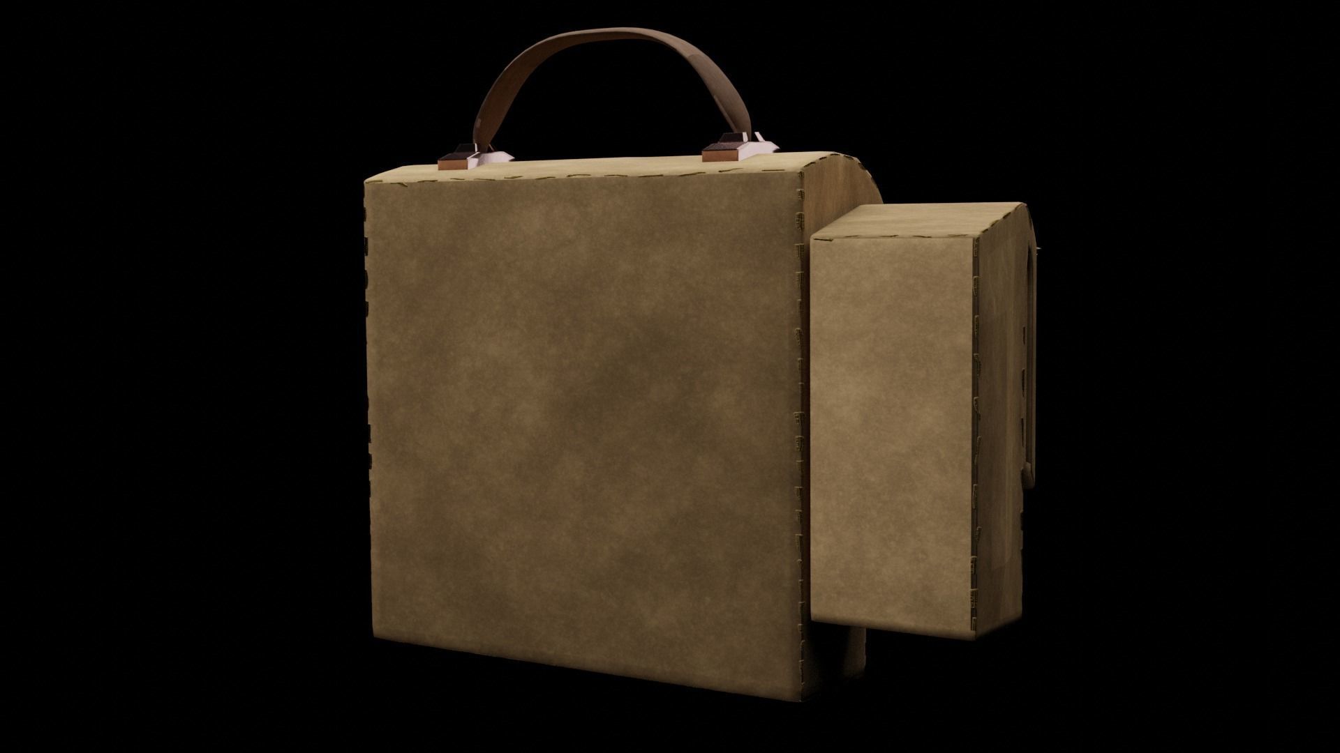 Low Poly Stylized Holiday Bag Low-poly 3D model_2