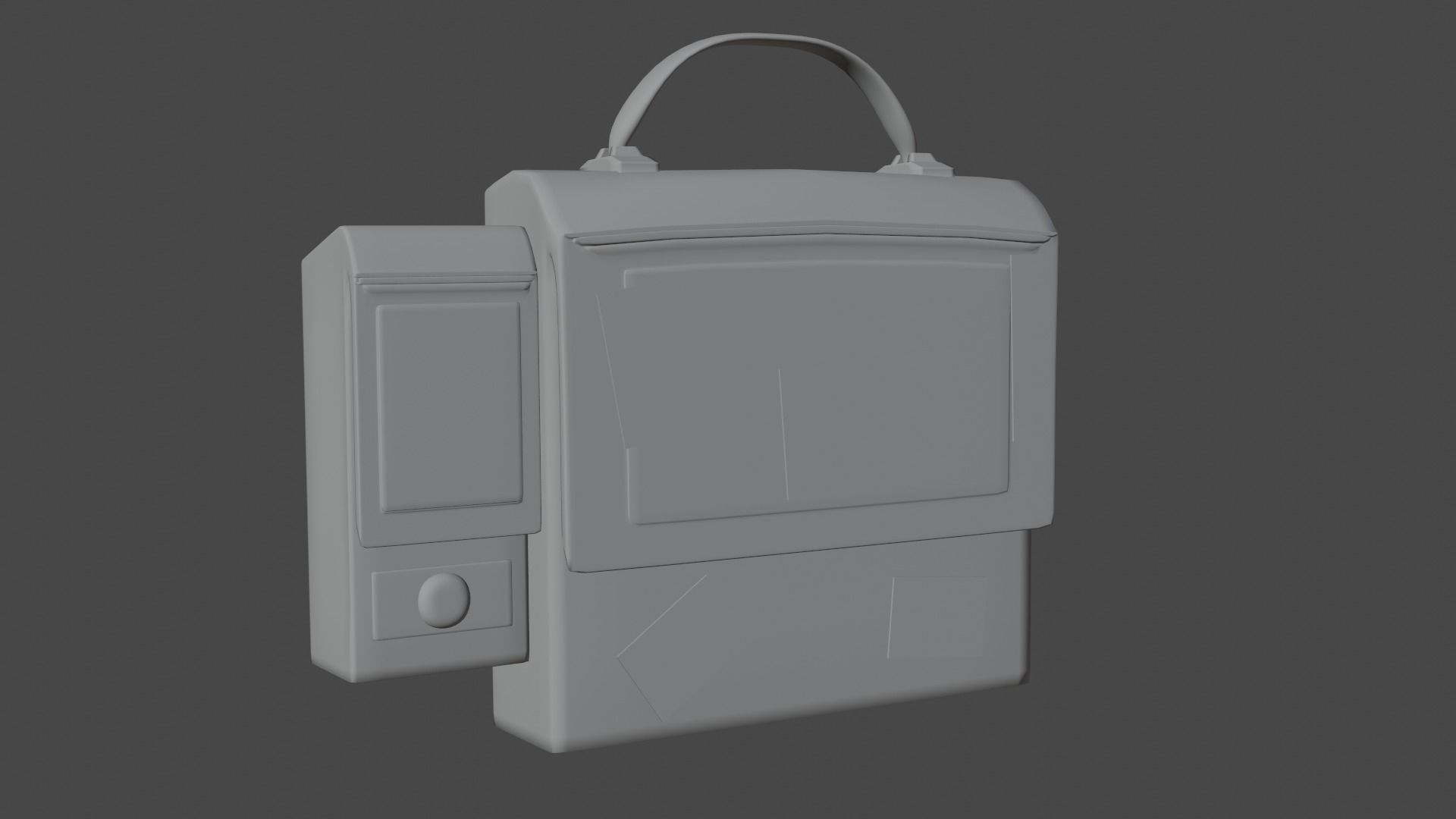 Low Poly Stylized Holiday Bag Low-poly 3D model_1