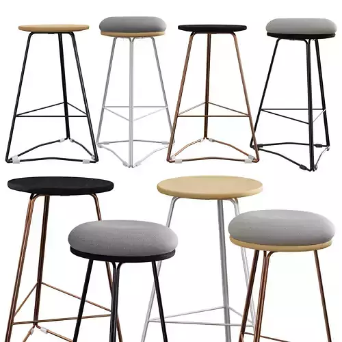 TRI650 Soft Top Stool by Hunt Furniture