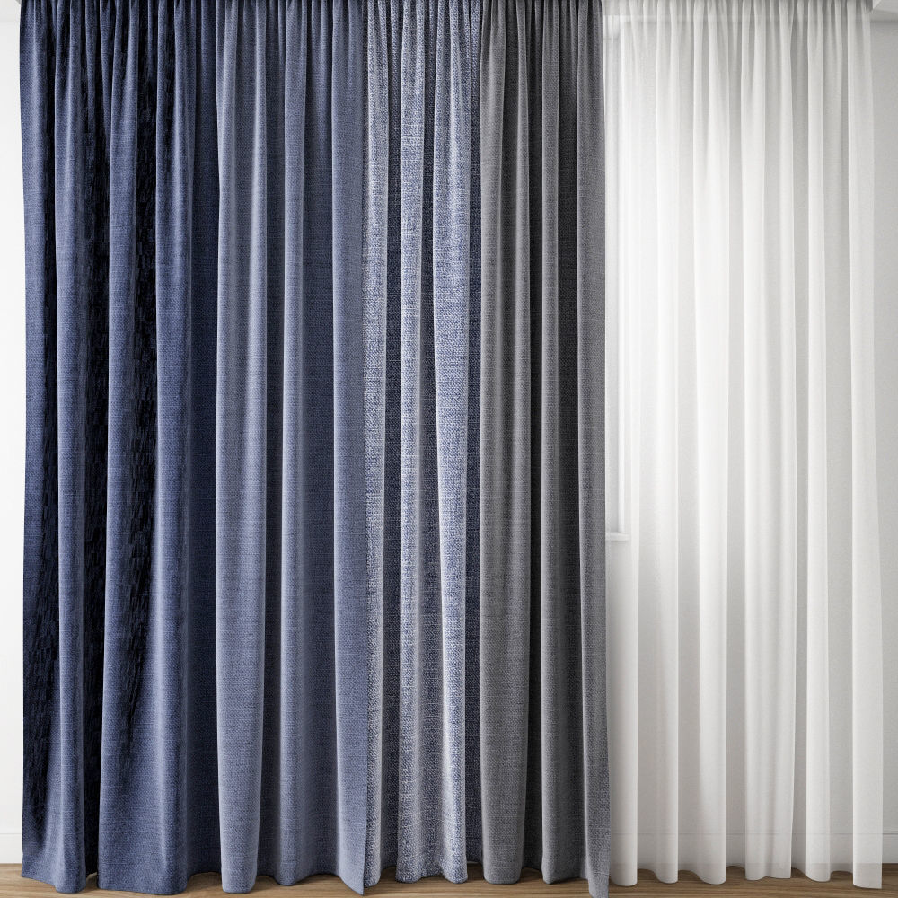 Curtain 130 3D model_3