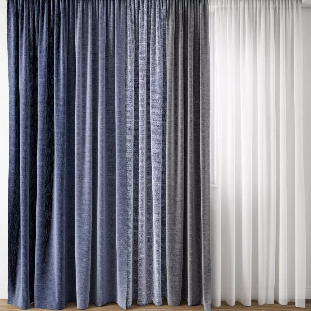 Curtain 130 3D model_0