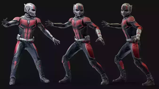 Ant Man Figure Scan Low-poly 3D model