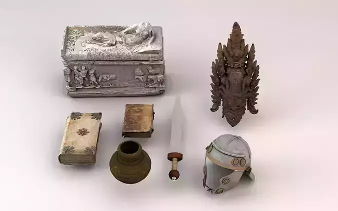Ancient Artifacts - 3D Scan - VR Game Ready