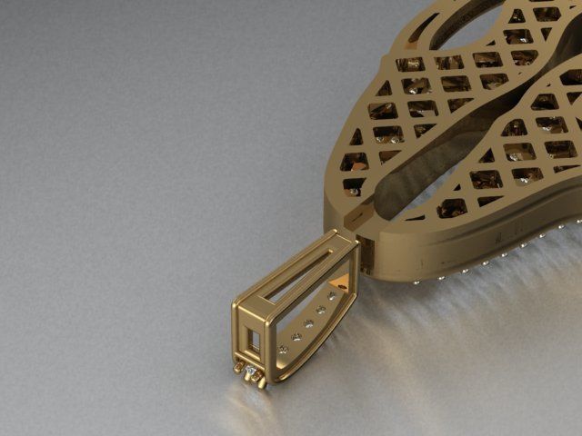 panther pendant M 3D print model_4