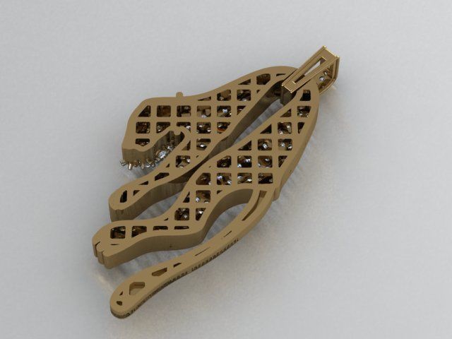 panther pendant M 3D print model_3