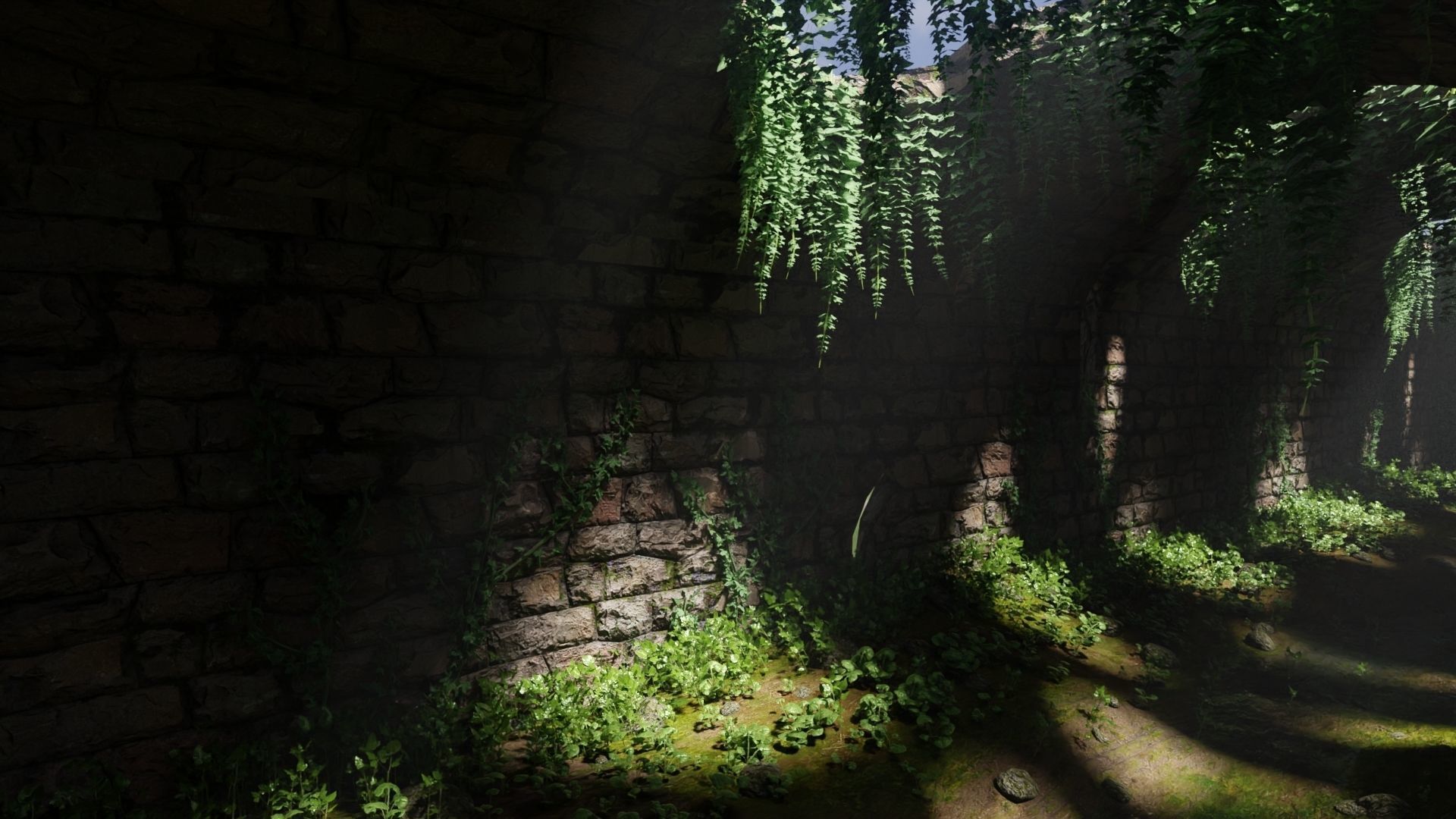 Tunnel Ruins Scene 3D model_5