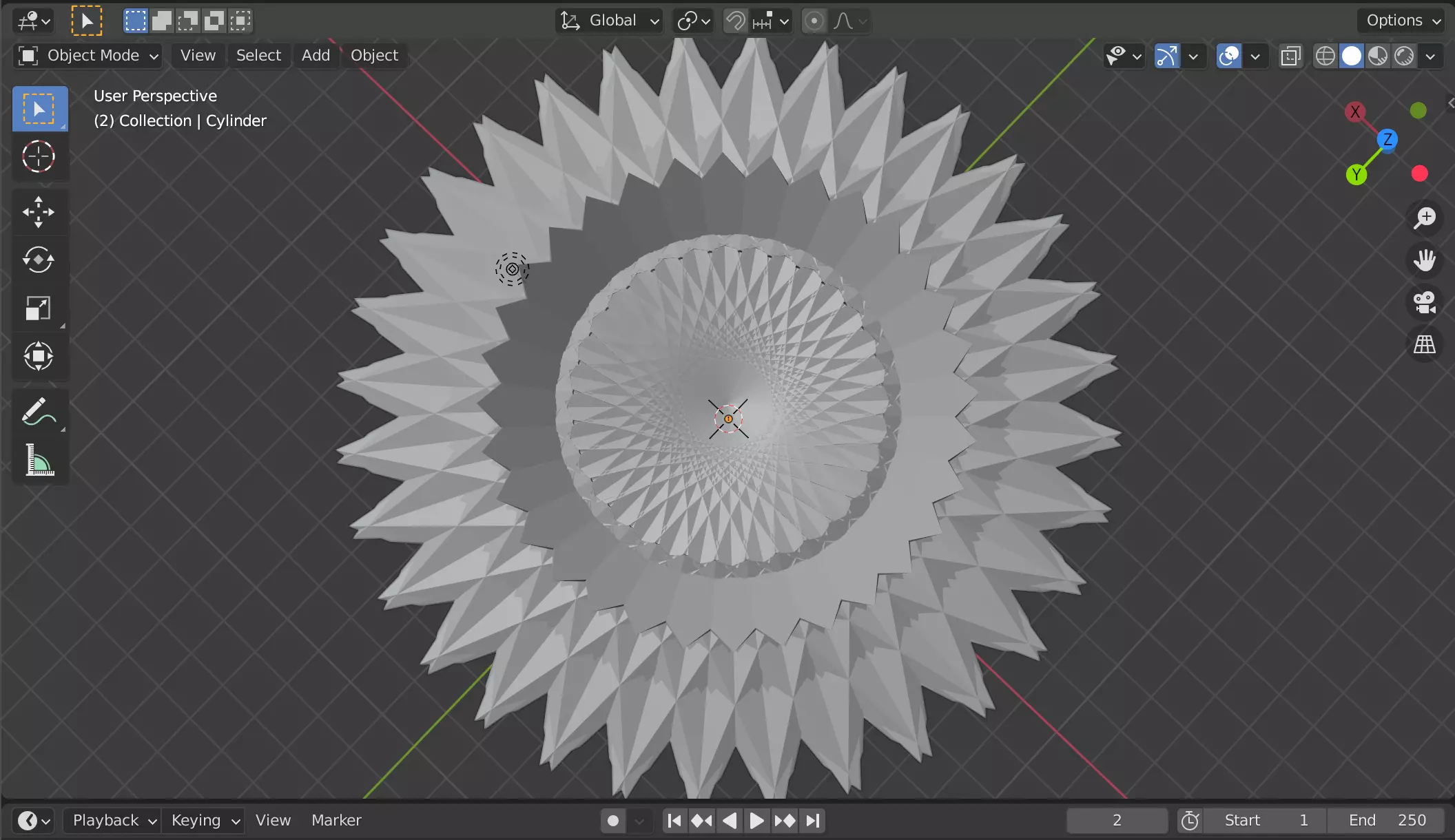 metal flower Free low-poly 3D model_0