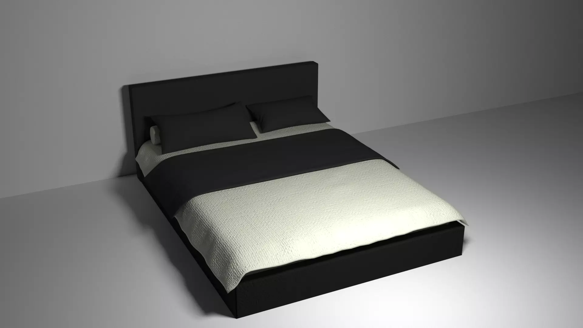 high polly bed Free 3D model