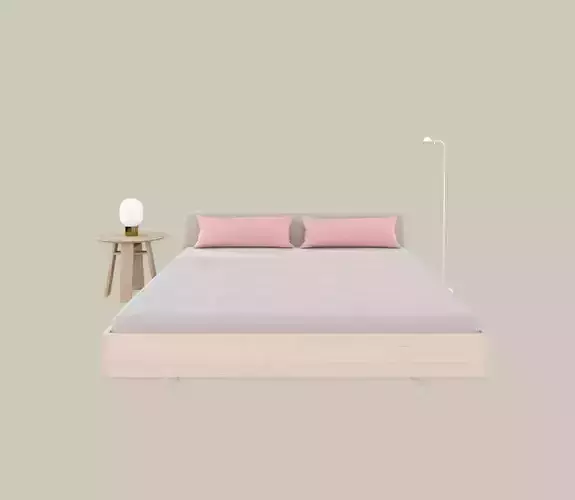 Model Set 12 Fusion bed Zeitraum Bedside table JWDA Lamp MENU 