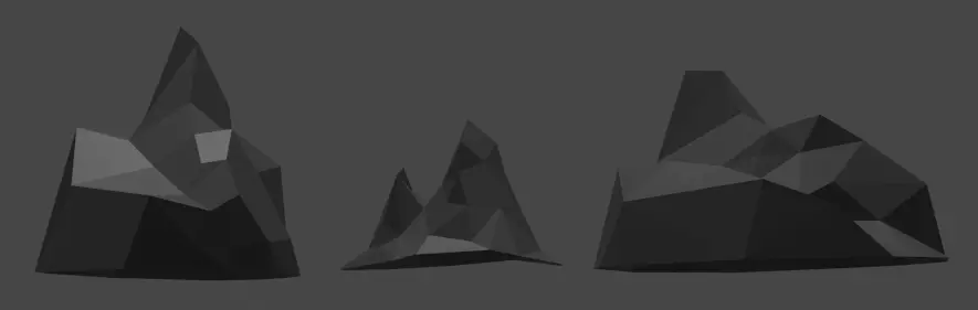 Mountains - by PHONYCO Free low-poly 3D model_0