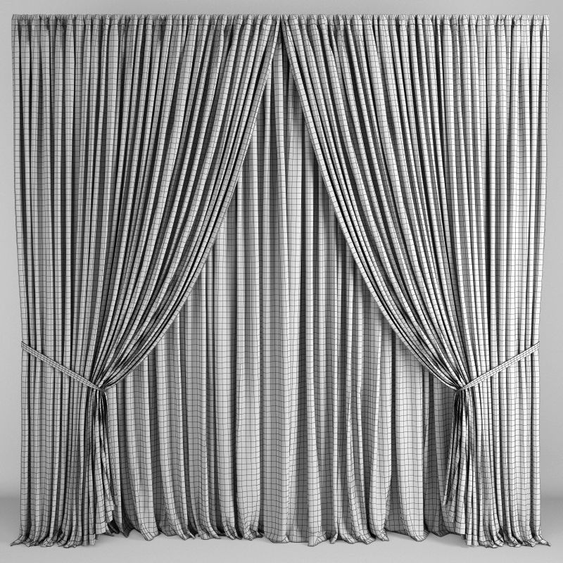 Curtain 132 3D model_2
