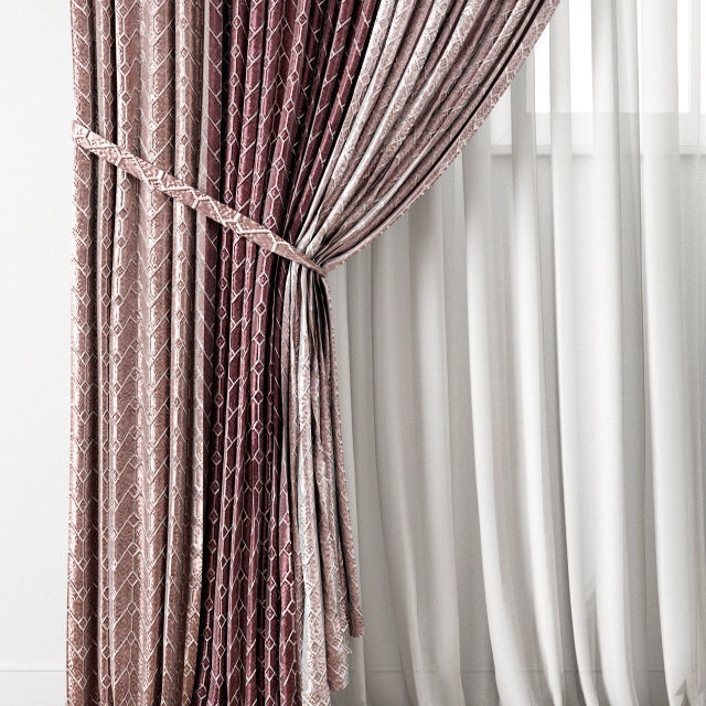 Curtain 132 3D model_4