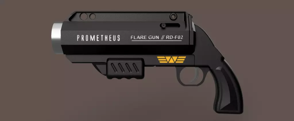 Alien Covenent Davids Flare Gun 3D print model_0