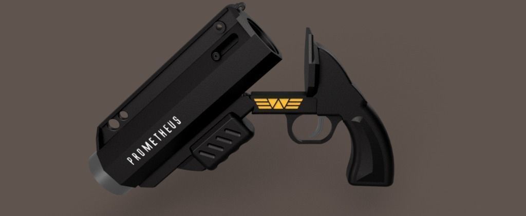 Alien Covenent Davids Flare Gun 3D print model_2