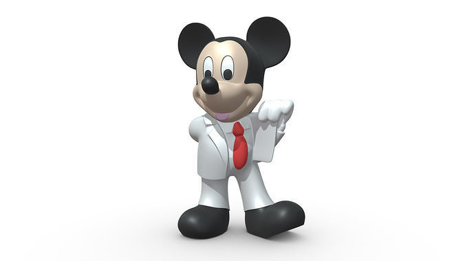 mikki mouse businesmen  3D print model