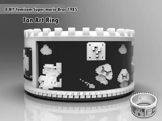 Ring 8bit famicom super mario 1985