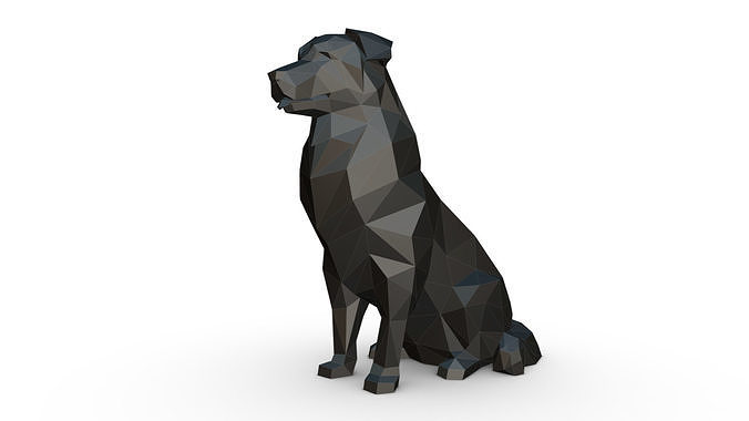berger australien low poly 3D print model