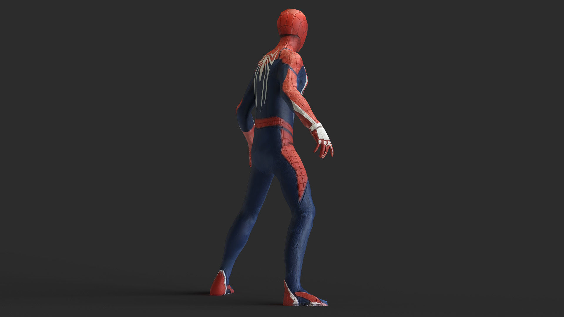 Spider Man 3d Model Scan Low-poly 3D model_6