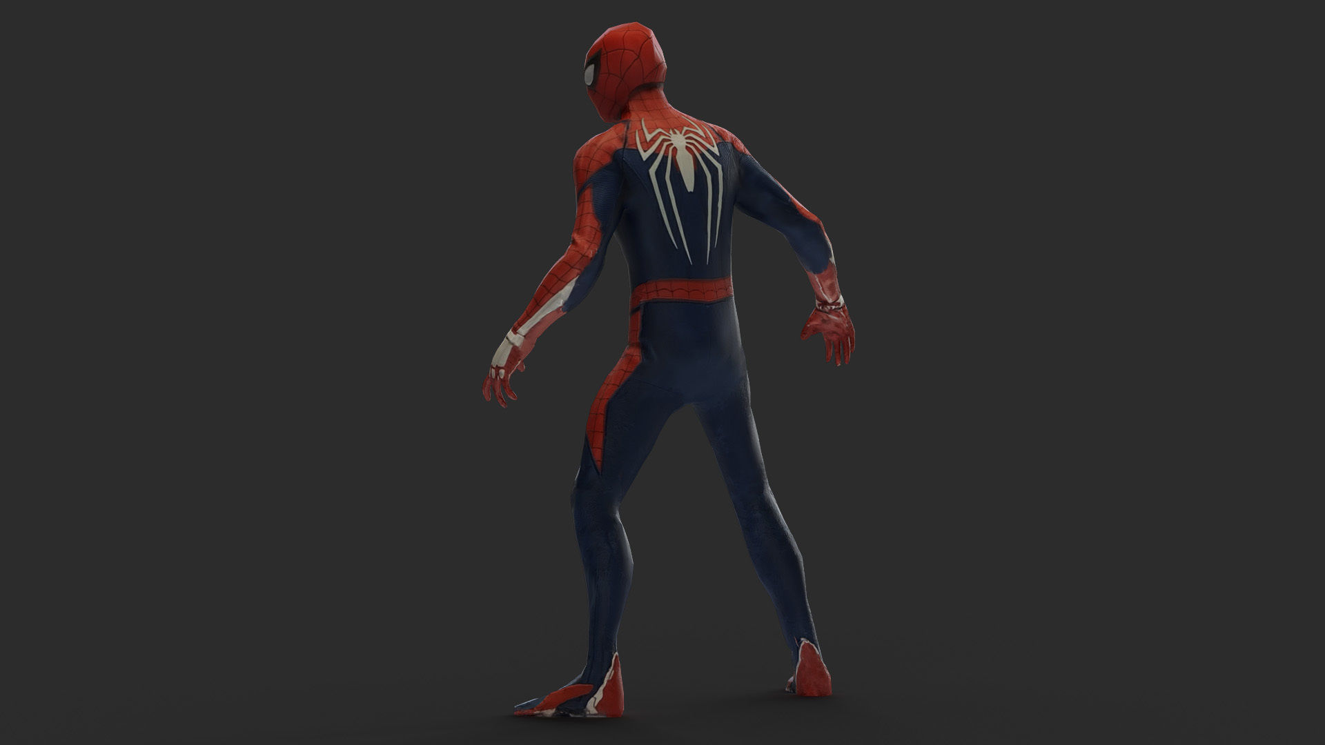 Spider Man 3d Model Scan Low-poly 3D model_24