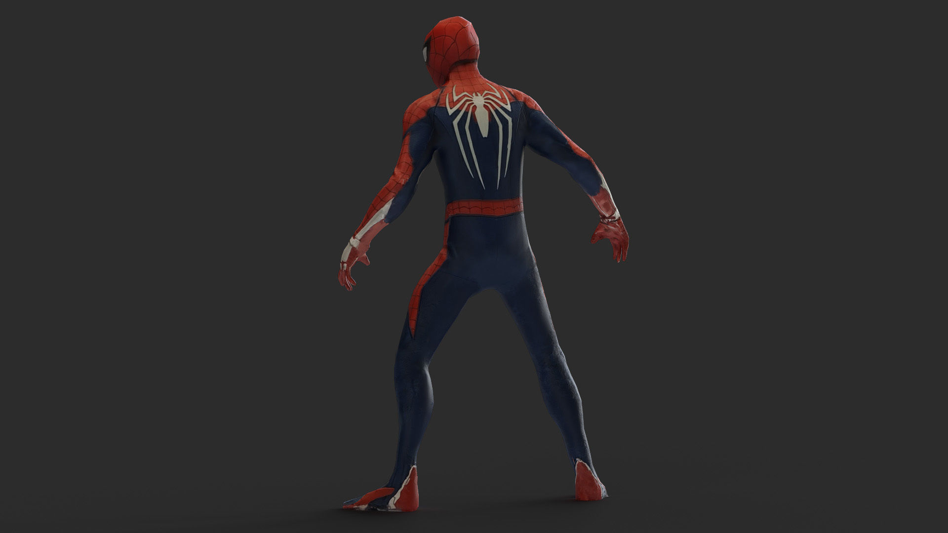 Spider Man 3d Model Scan Low-poly 3D model_25
