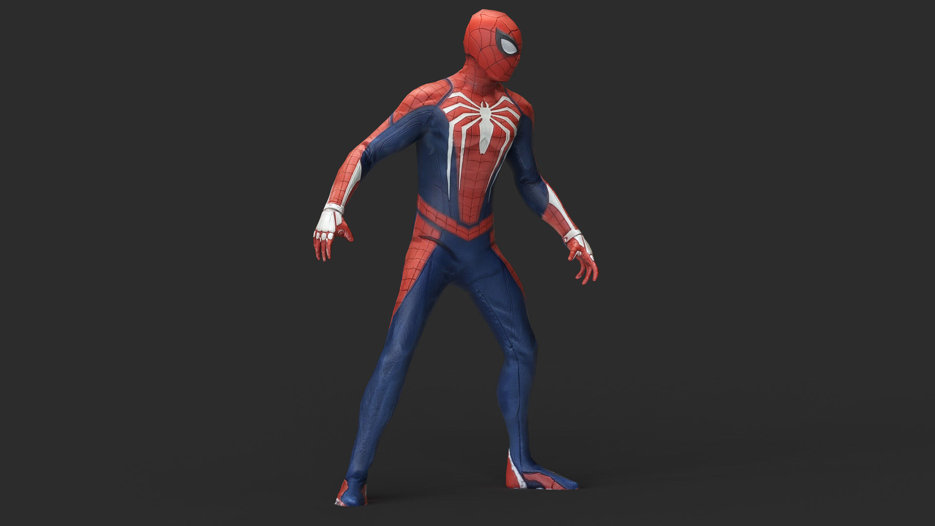 Spider Man 3d Model Scan Low-poly 3D model_12