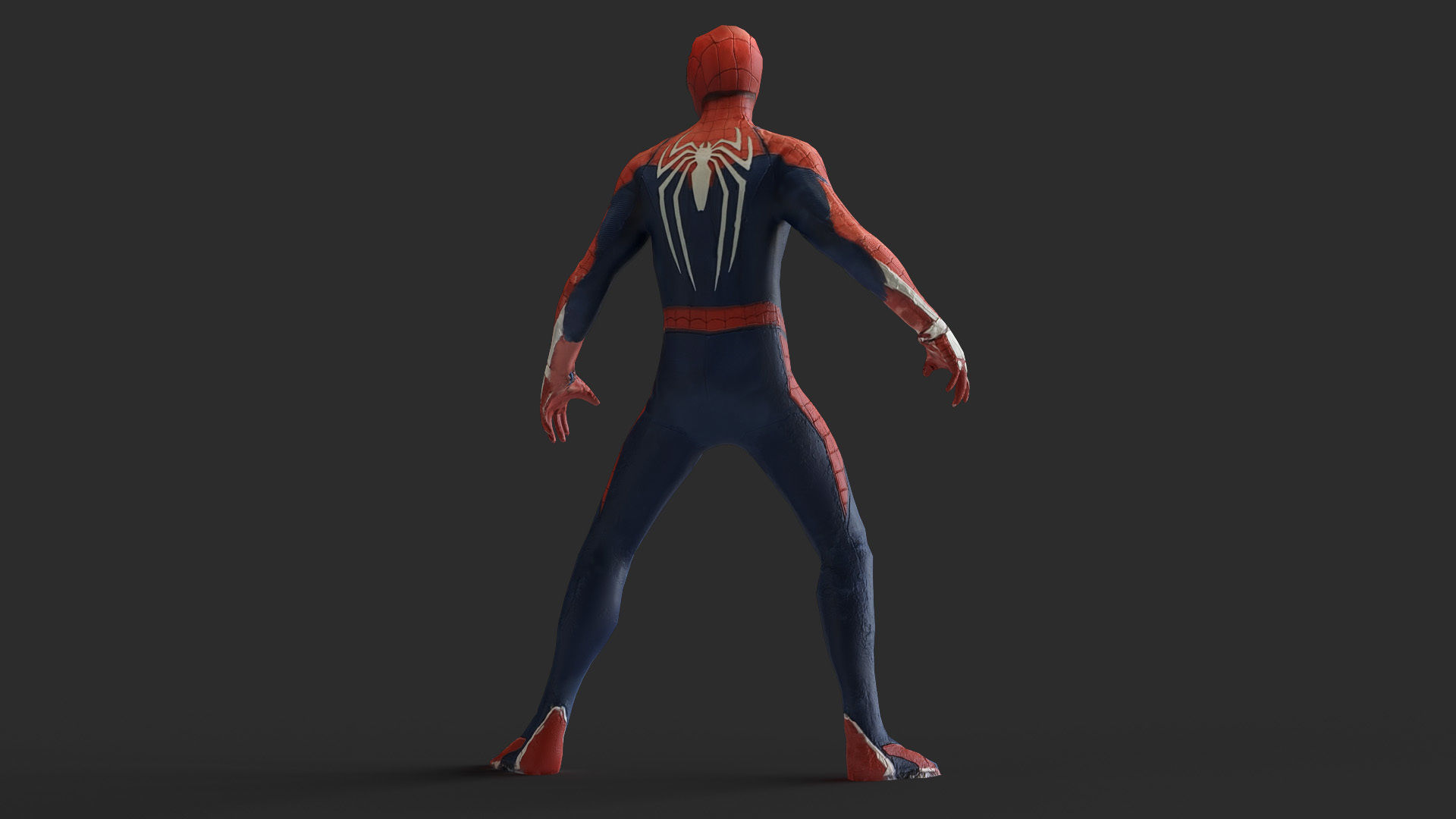 Spider Man 3d Model Scan Low-poly 3D model_1