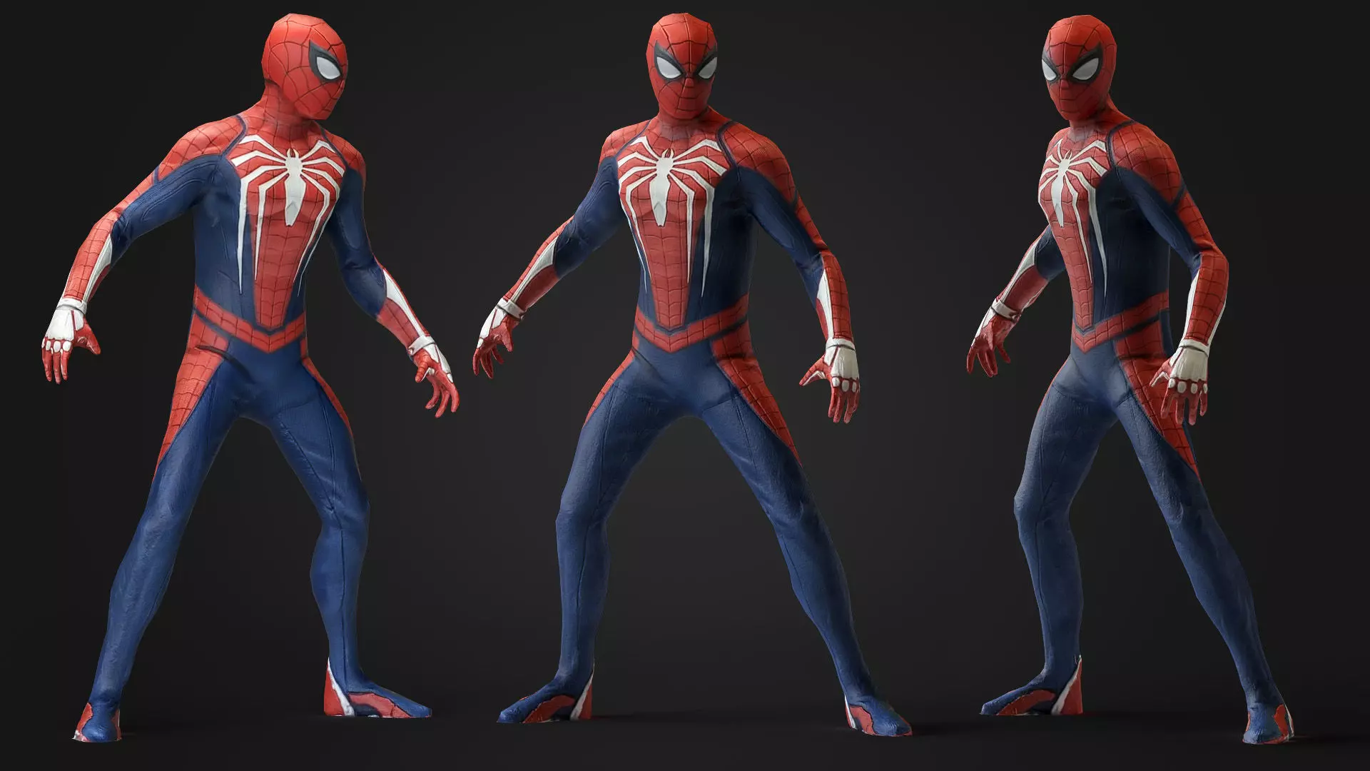 Spider Man 3d Model Scan Low-poly 3D model_0