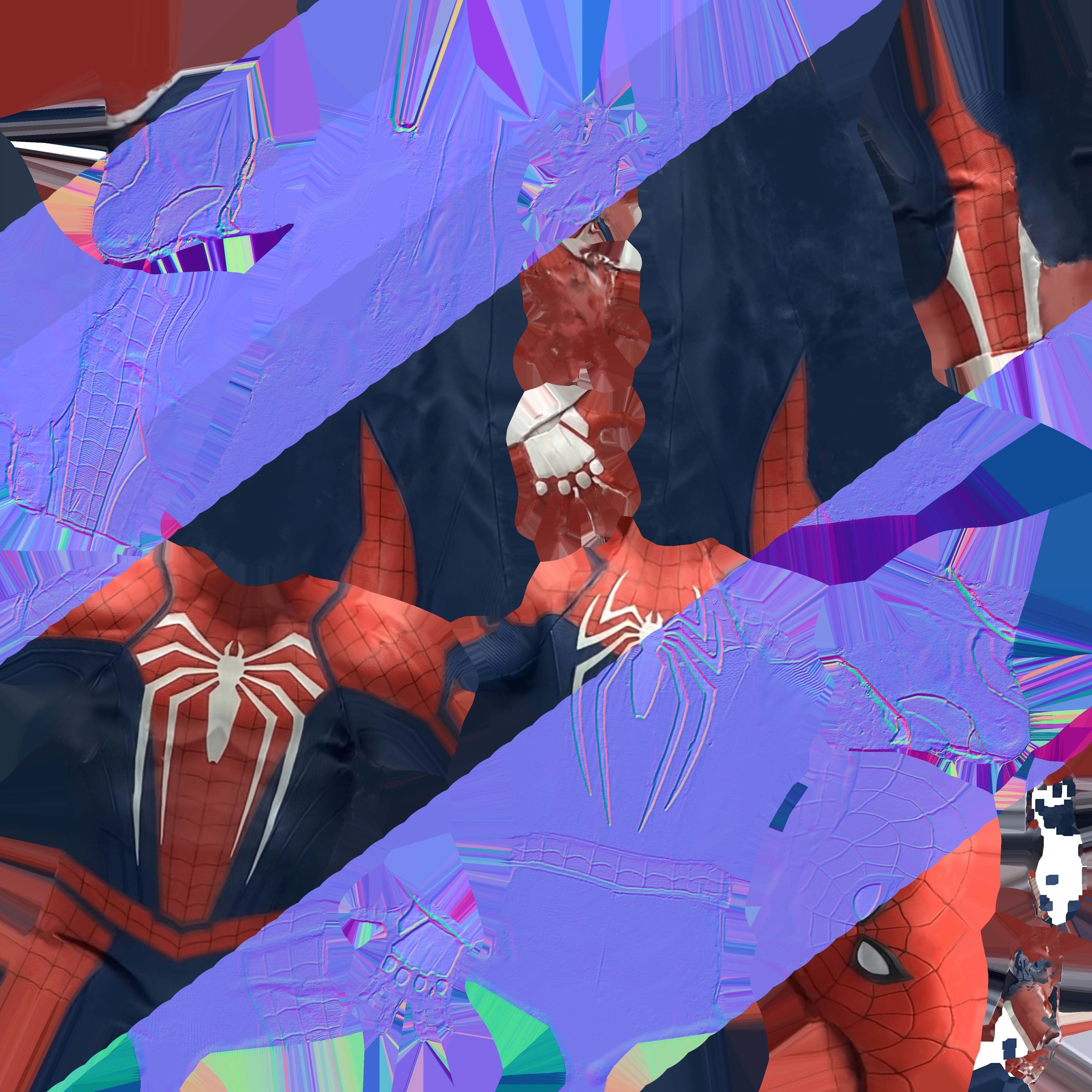 Spider Man 3d Model Scan Low-poly 3D model_4