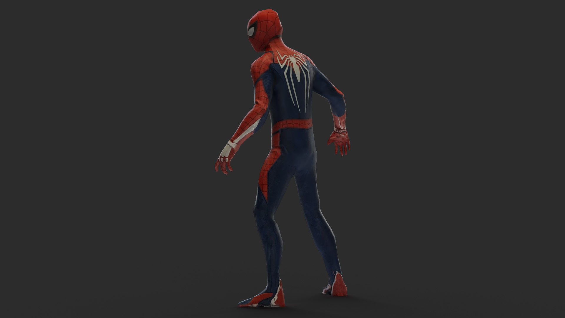 Spider Man 3d Model Scan Low-poly 3D model_23