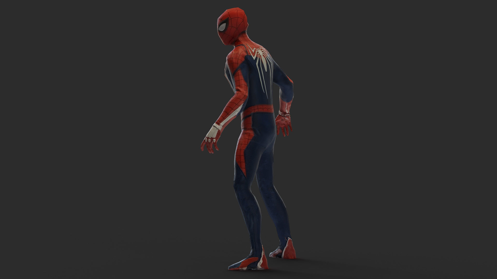 Spider Man 3d Model Scan Low-poly 3D model_22