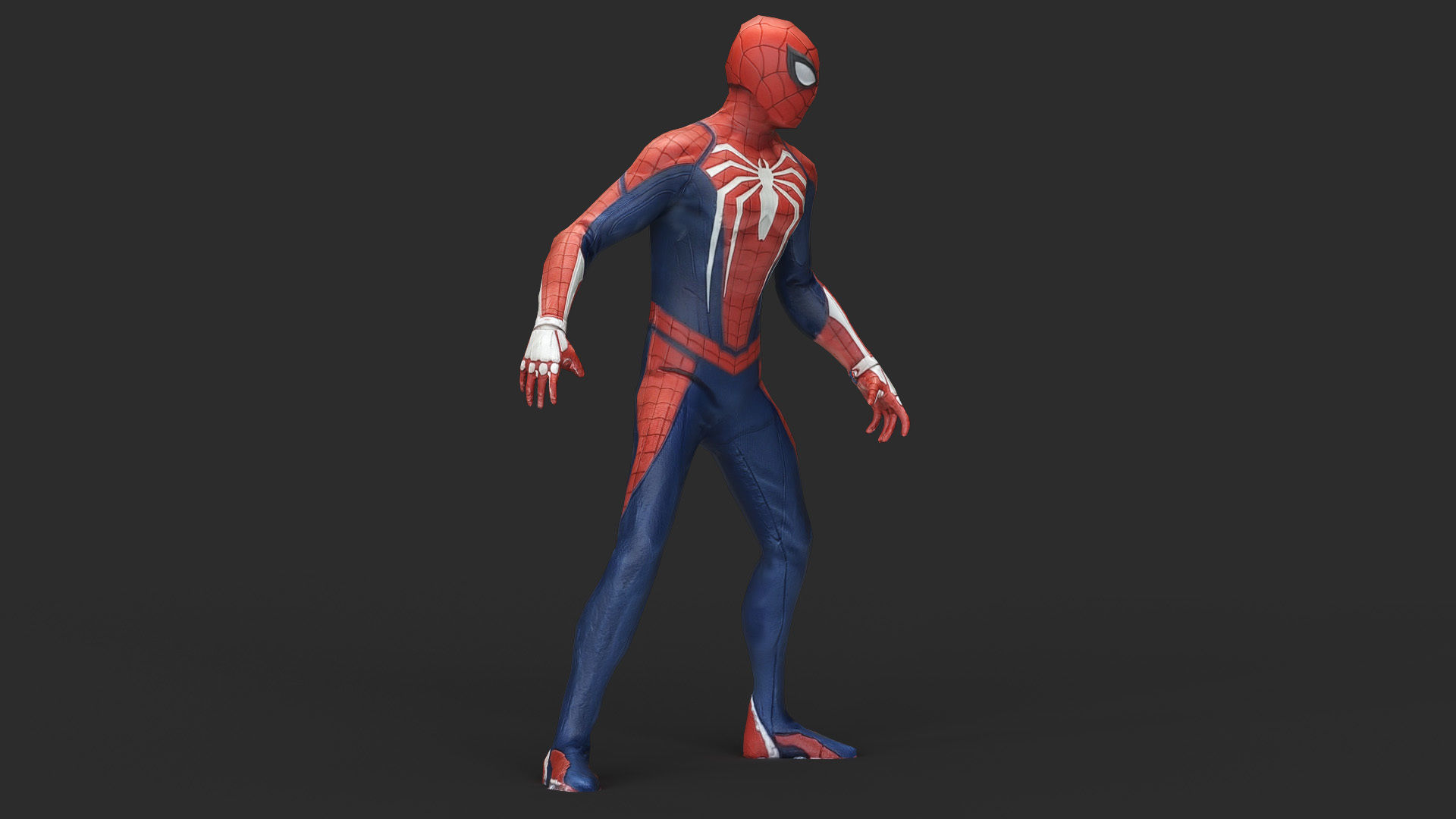 Spider Man 3d Model Scan Low-poly 3D model_11