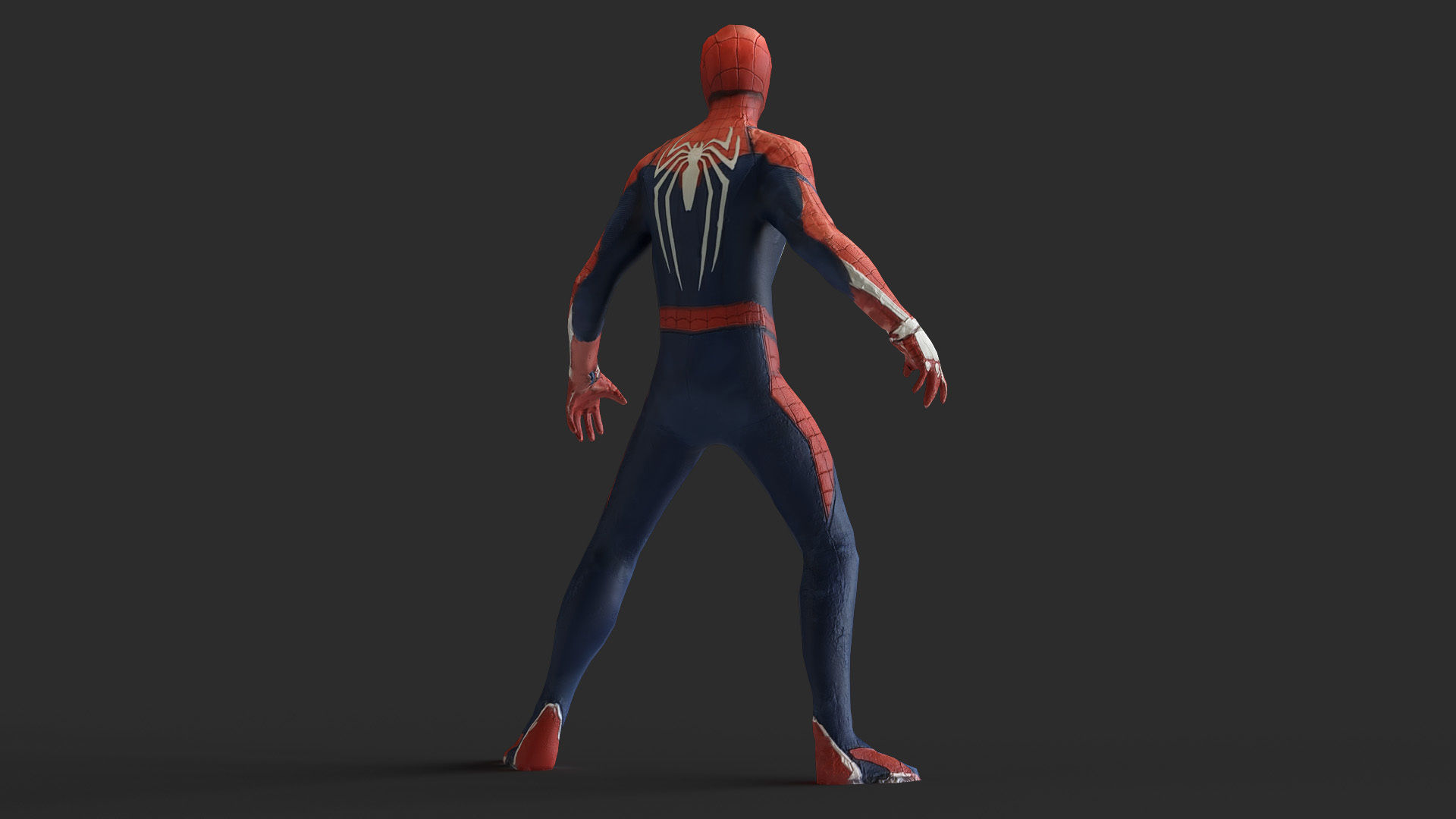 Spider Man 3d Model Scan Low-poly 3D model_2