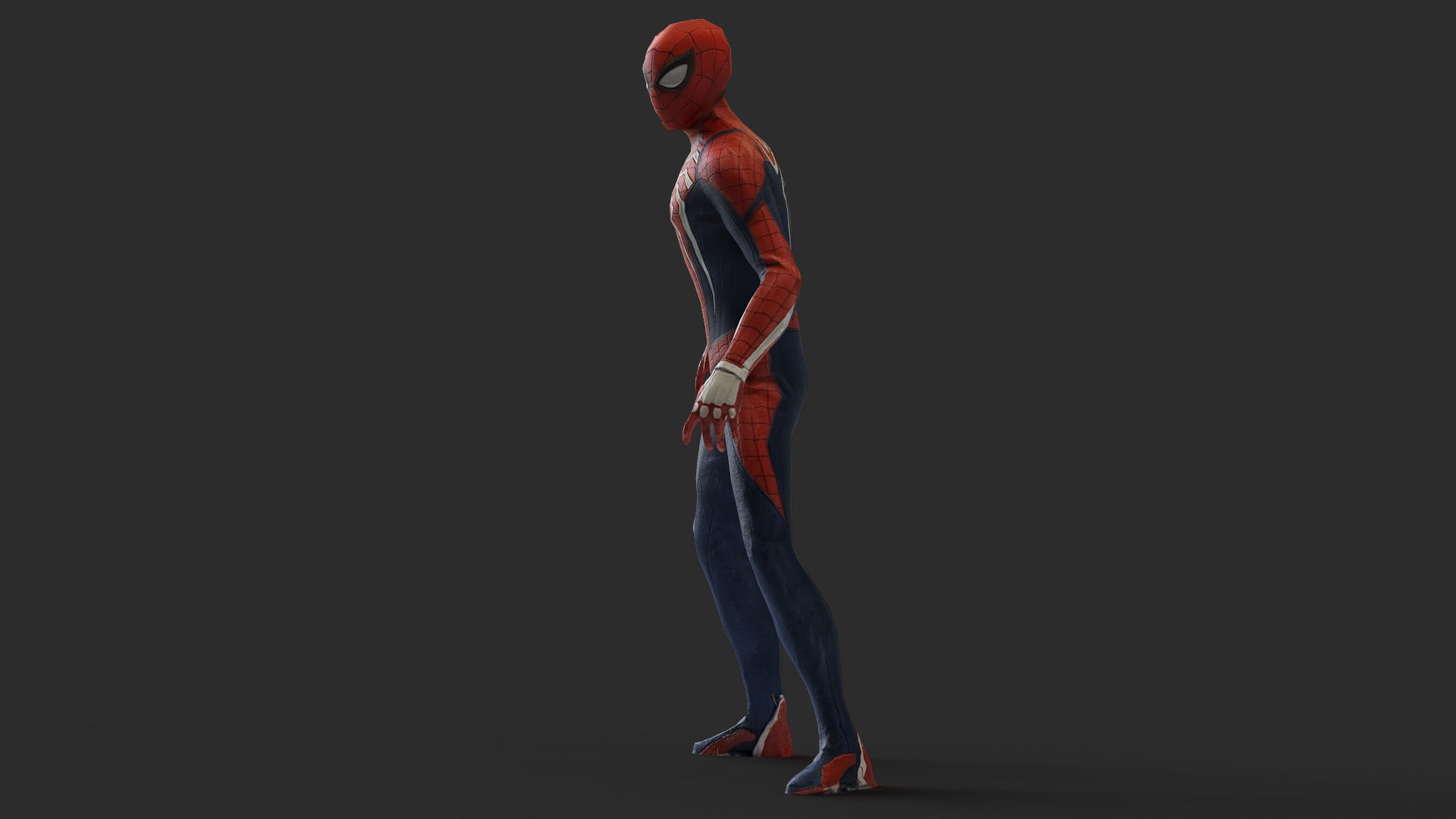 Spider Man 3d Model Scan Low-poly 3D model_20