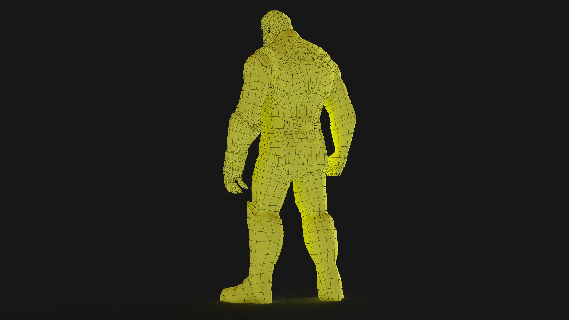 Thanos 3d Model Scan Low-poly 3D model_39